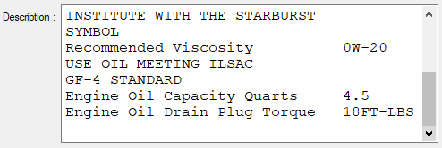 The second half of the Epicor specifications in the Description section of the posted labor.