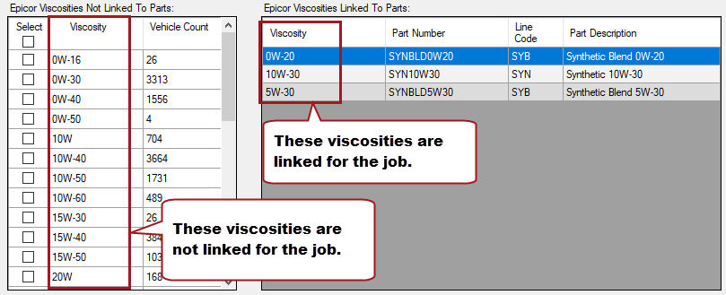 Linked and not linked viscosities for the job. 