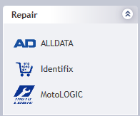 The Repair section in the Quick Launch with icons.