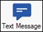 The text message toolbar button.