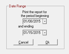The date range fields.
