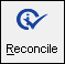 The reconcile toolbar button.