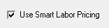 the Use Smart Labor Pricing checkbox checked.