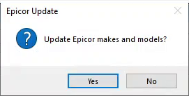 The update prompt.