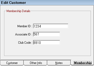 The Membership tab.