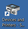 The desktop shortcut to Devices and Printers.