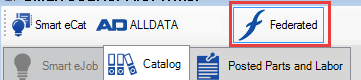 The Federated icon in the Smart eCat Catalog toolbar.