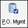 the P.O. Mgmt icon in the Inventory toolbar.
