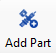 The Add Part toolbar button.