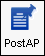The post to AP button in the main toolbar.