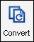 The convert button in the ticket toolbar. 