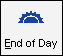 The End of Day button in the Reporting toolbar.