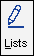 The Lists icon in the Reporting toolbar.