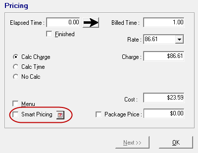 The Smart Pricing box not checked.