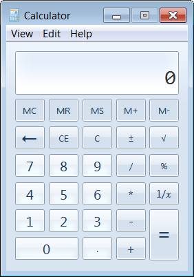 The Windows calculator.
