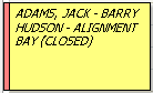 An appointment in yellow, italics, with the word closed in parentheses.
