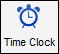 The time clock button in the main toolbar.