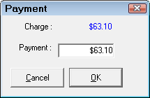 The A payment popup window.