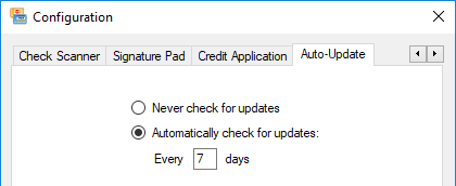 The Auto-Update tab.