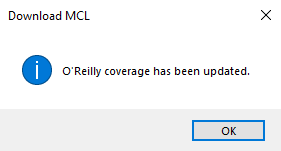 The coverage updated prompt.