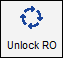 The Unlock RO ticket toolbar button.
