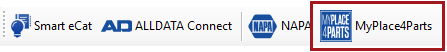 The My Place 4 Parts icon in the Smart eCat toolbar.