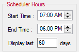 The Scheduler Hourse section.