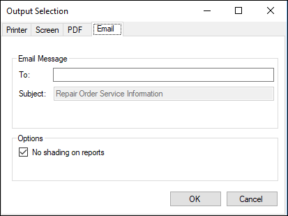 The Email tab with a blank To line.