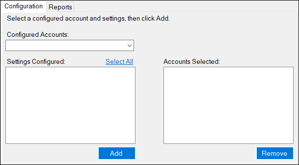 The Configuration tab.