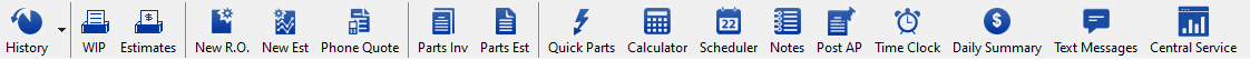 The main toolbar.