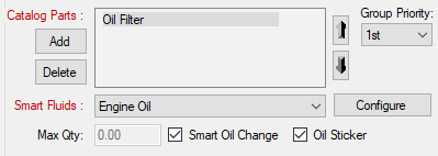 The Smart Fluids section with Max Qty disabled. 