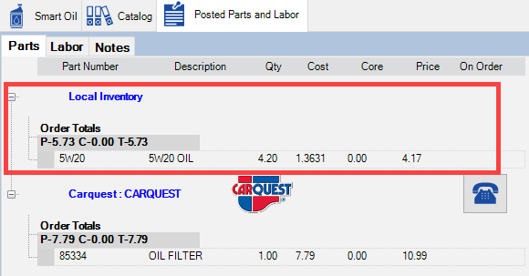 PPL tab with Smart Oil.