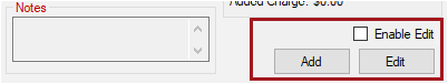 The Add and Edit buttons active.