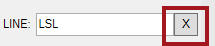 The X button on the filter field.