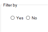 The Yes No options 