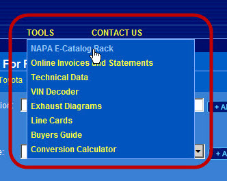 the Tools Menu