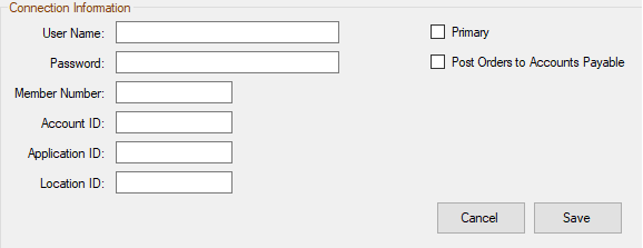 The connection information for Federated. 