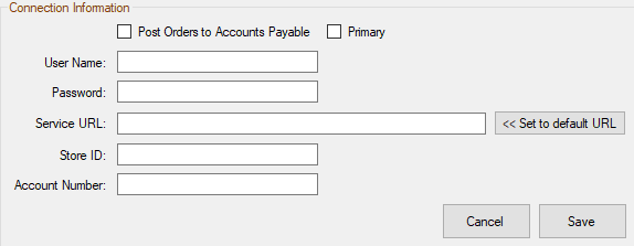 The connection information for IMC.