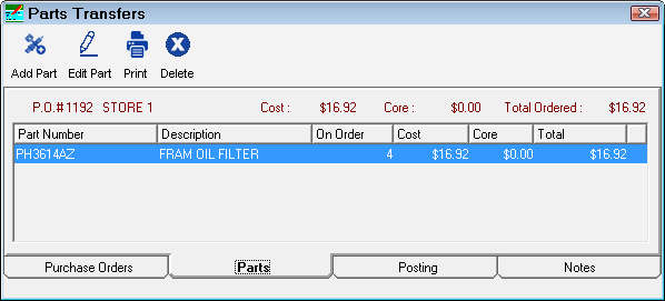 The Parts tab.