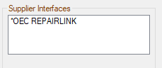 OEC Supplier interface as the primary interface.