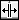 The double-sided arrow that appears over the column separator when you hover over it.