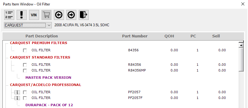 Search results on the integrated Smart Jobs window.