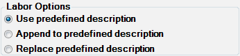 The Labor Options in the right column.