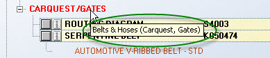 The description not displaying for a part but displaying in the hover text.