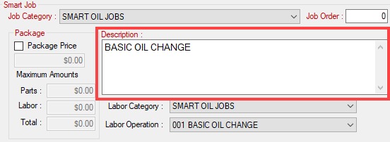 The top half of the Edit Smart Job window.