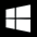 The windows start button in the taskbar. 