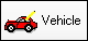The vehicle button in the toolbar.
