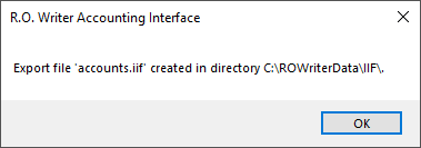 The confirmation message.