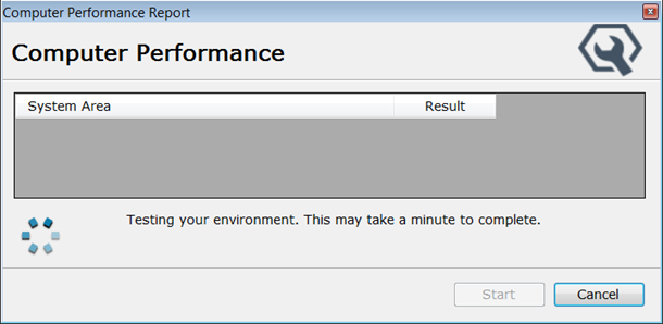 The CPR tool scanning the current computer.