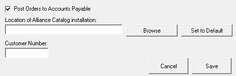 The Electronic Ordering Interface window for Bumper to Bumper or Auto Value.